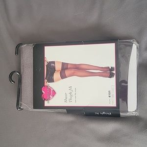 Sheer Off-Black Thigh Hi